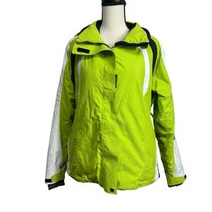 FERA ski‎ jacket lime green alpine thermolite women’s Size 10